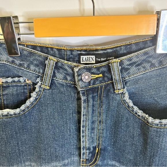 Karen Denim | 5 pocket Maxi Skirt w/ side slits| Medium wash Denim | Size Small - Picture 3 of 8